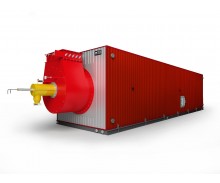 Водотрубный водогрейный котел КВ-ГМ-0,63 на природном газе и дизельном топливе мощностью 630 кВт