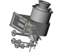 ГКП-2,5 - Горелка диффузионная комбинированная, дутьевая, тепловой мощностью 2,5 МВт с пониженным содержанием NOx