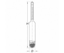 Ареометр для измерения концентрации спирта в водных растворах (тосола)